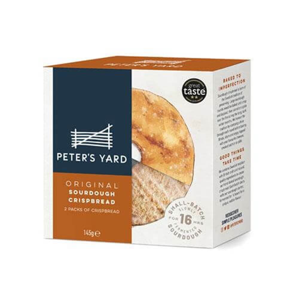 PETERS YARD ORIGINAL SOURDOUGH CRISPBREAD MEDIUM WITH HOLE 145G